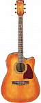 Электроакустическая гитара  IBANEZ AW140 QM ECE