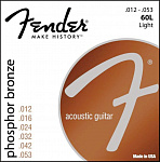 Струны для акустической гитары Fender 60L
