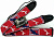 Ремень для гитары Fender Monogram Strap Logo red white blue